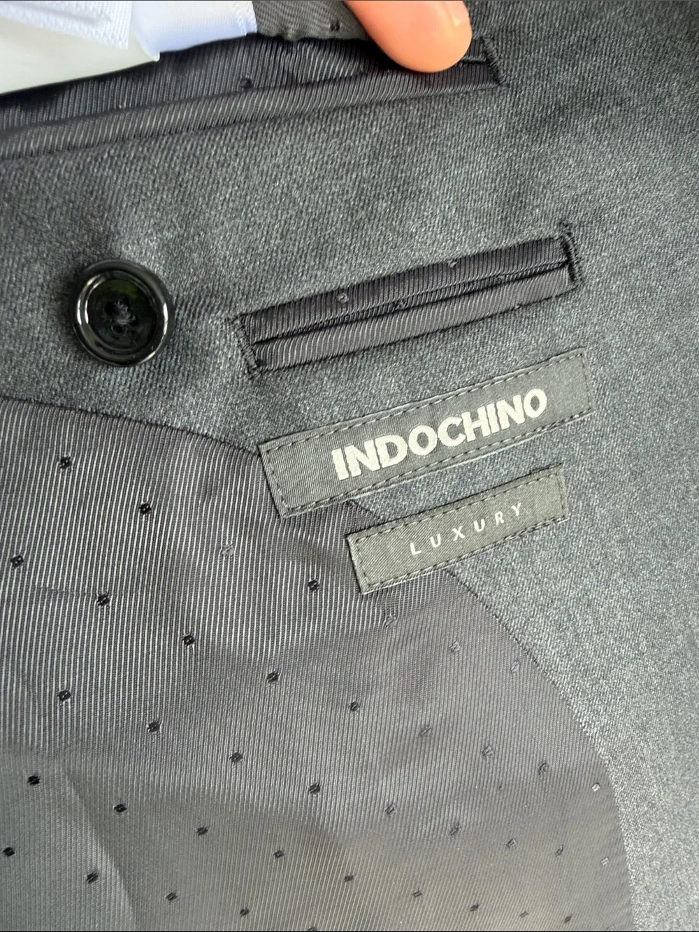 Indochino 100% Wool Sport Coat Blazer Gray Custom size 38-40